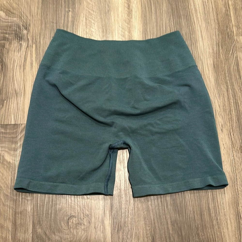 💙 Alphalete Scrunch Seamless Biker Shorts | High Rise Gym Activewear